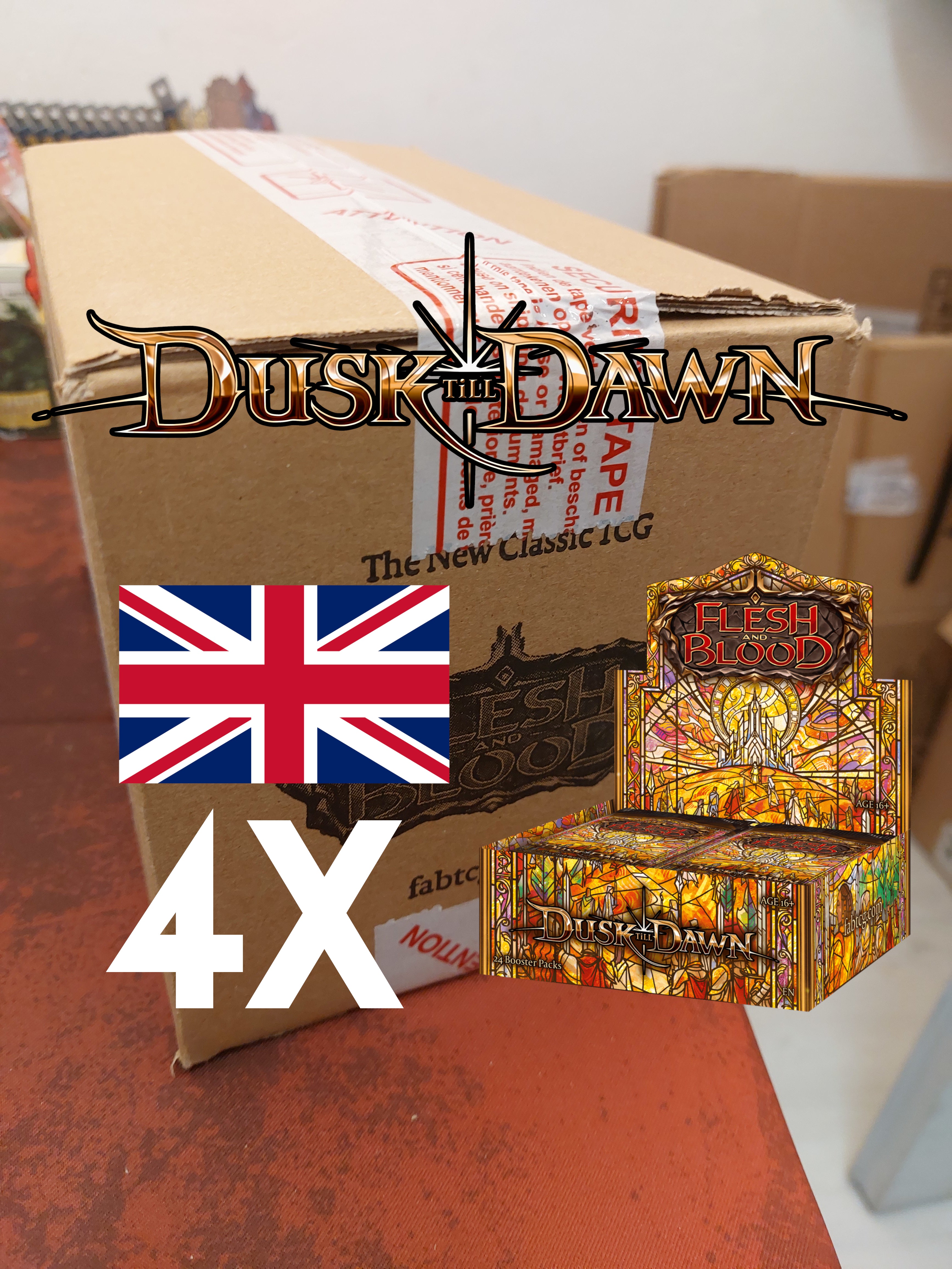 Case Flesh and Blood TCG - DUSK TILL DAWN 4X Booster Display (24 packs) - EN